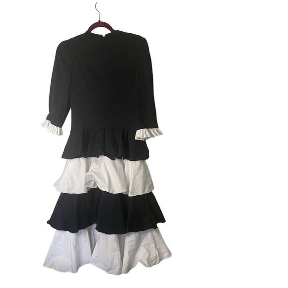 Batsheva Black and White Layer Dress - Picture 5 of 8